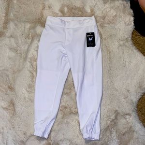 White softball pants not used